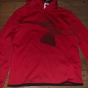 Red UA hoodie